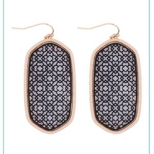 Two Tone Oval Moroccan Earrings
